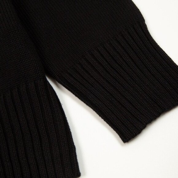 Ami Black Sweater with Bold Red Heart - Picture 6 of 6